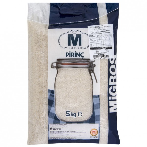 Migros Pilavlık Pirinç 5 Kg.